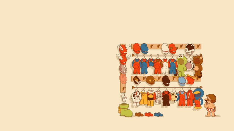mario, super mario, 1920x1080, minimalism, 1080P, super