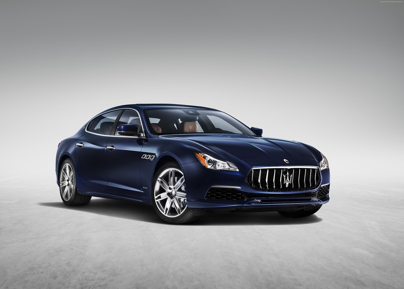 racecar, chrome, no people, luxury, sedan, gray, wheel, gray background, convertible, wealth, transportation, blue, car, Maserati Quattroporte GranLusso