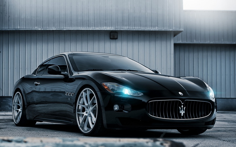 maserati, 720P, cars, black, granturismo, coupe, hd