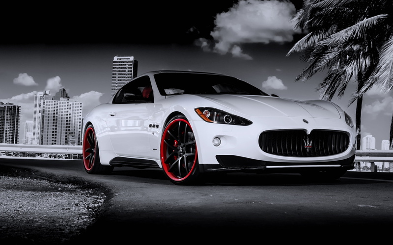 maserati granturismo, sports Car, black Color, supercar, front View, racecar, motorsport, city, power, aerodynamic, status Car, luxury, road, tuning, modern