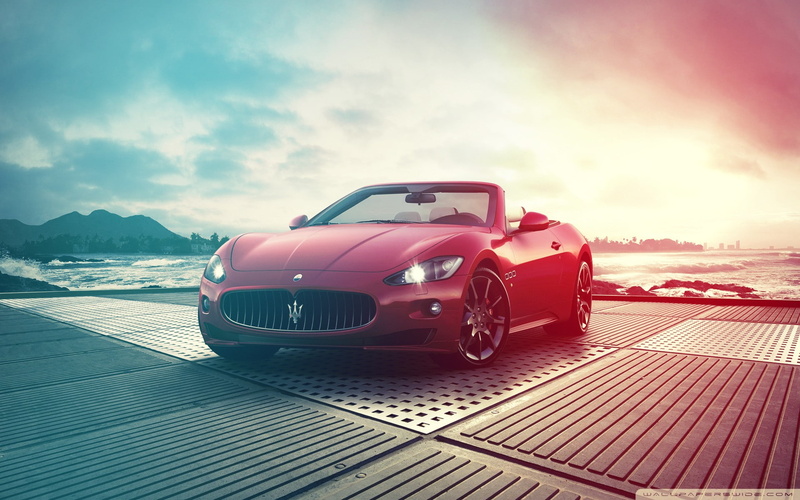 cars, hd, granturismo, coupe, convertible, 1080P, red, maserati