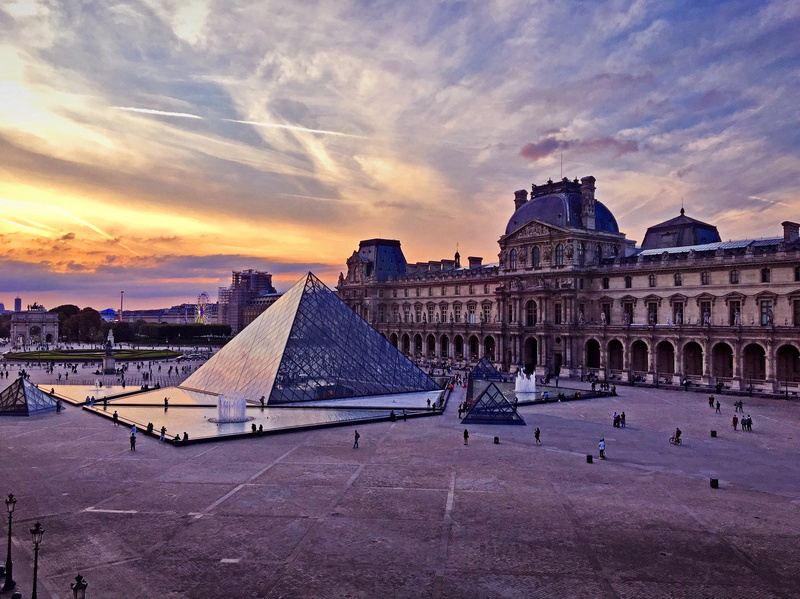 water, travel, ferris wheel, built structure, tourism, 4K, cloud - sky, paris, culture, city, incidental people, saint-germain-lauxerrois, building, france