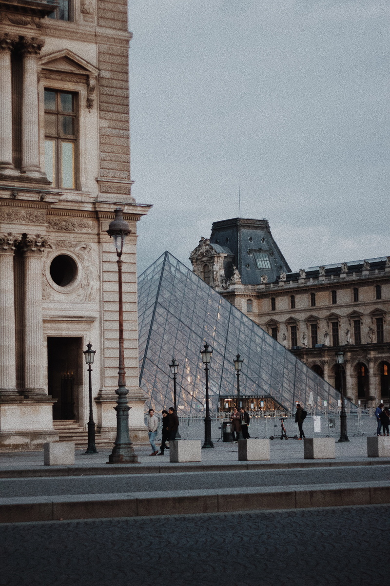 street, pedestrian, crowd, history, human, town square, pyramide, plaza, outdoors, lifestyles, incidental people, architecture, paris, urban, nature, day