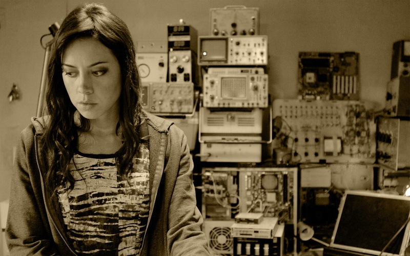 sepia, model, 720P, Aubrey Plaza, women