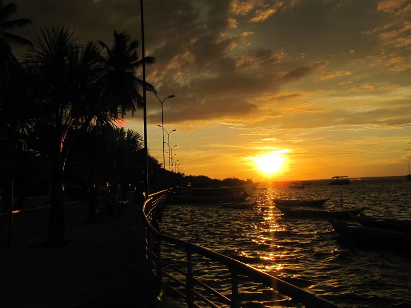 sea, tree, nautical vessel, sky romantic, no people, rio beach, palm tree, mode of transportation, orange color, eventide, plant, sunset, scenics - nature