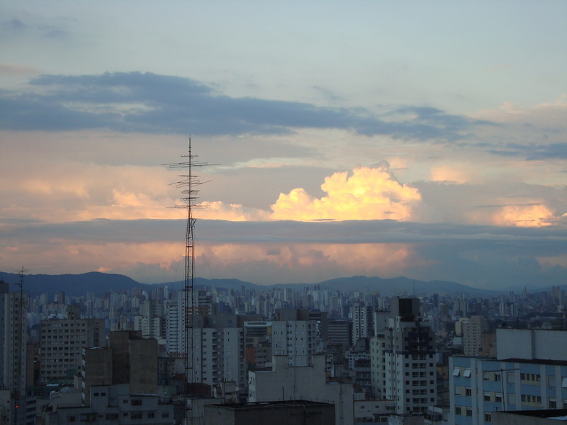 2K, technology, spire, Eventide, communication, building exterior, global communications, buildings, cloud - sky, brazil, Afternoon, horizon, cityscape