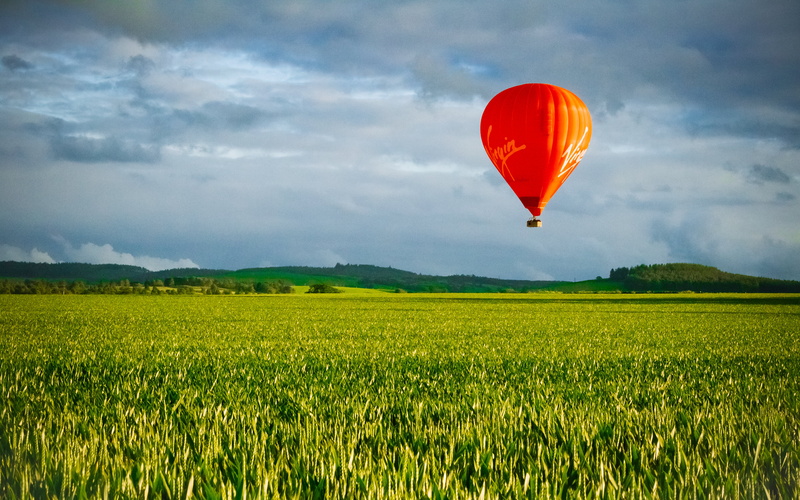GBR, summer, Hot Air Balloon, scotland, eos, sky  uk, 2K, landscape, com, nature, europe, United Kingdom, air, balloon, outdoors, virgin, Orange, sky
