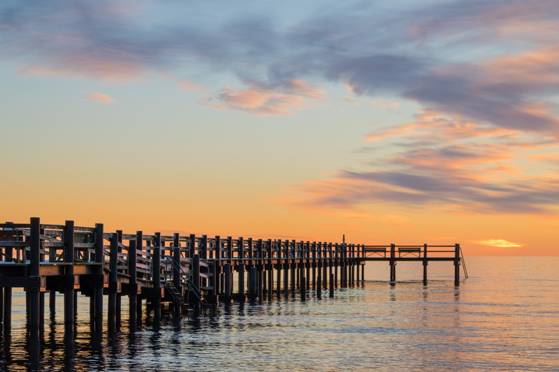 sea, summer, moln, nature, dusk, sky, 5K, vatten, cloud, jetty, coastline, sun, tranquil Scene, hav, winter, pier, vinter, sunset, wood - Material, water