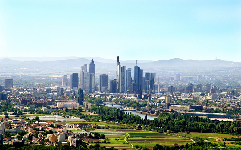 cityscape, sky, hessen, 4K, germany, city