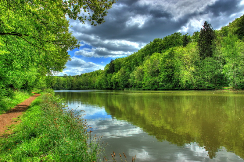 idyllic, Nature, outdoors, lake, 2K, cloud - sky, scenics - nature, non-urban scene, no people, reflection, day, tree, Hdr, sky, water, plant, Tropic landscape