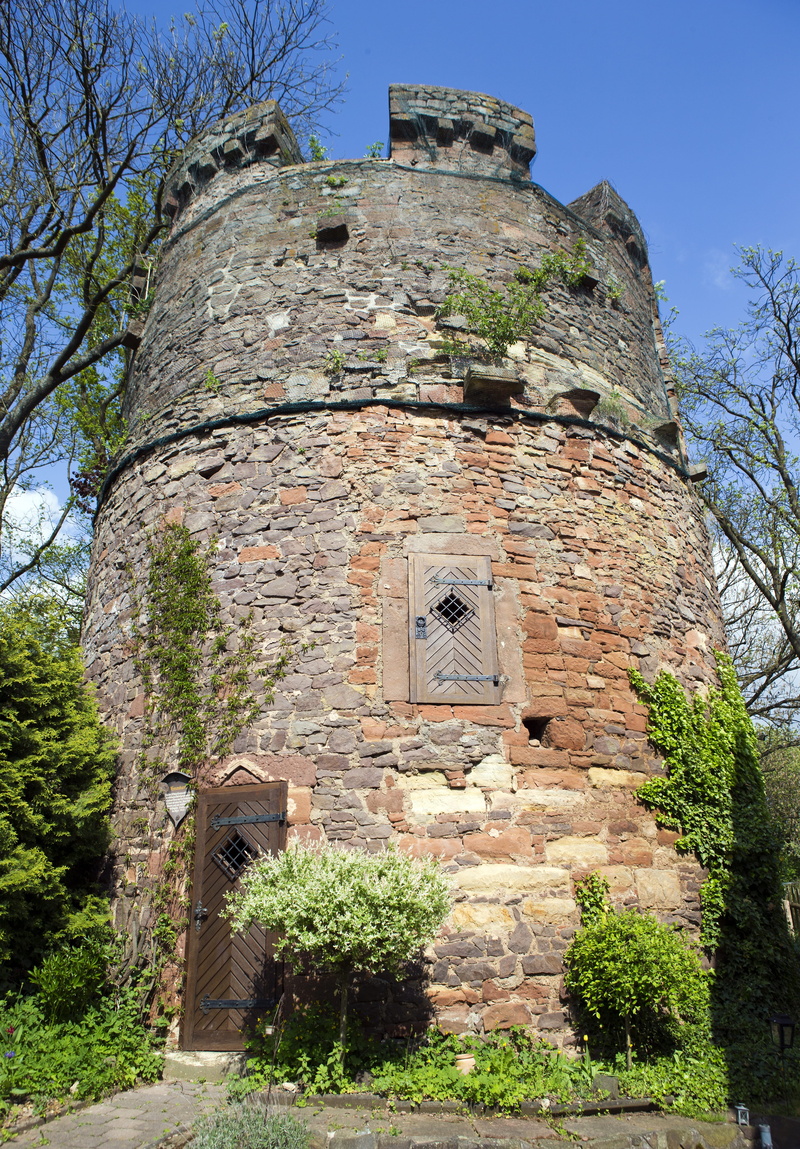 old, day, wall, travel, sunlight, building, solid, Germany, Frankenberg, witches tower, the past, clear sky, stone wall, building exterior, built structure
