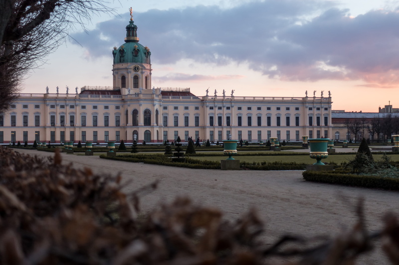 architecture, city, building exterior, travel, berlin, park, weg, sky, built structure, charlottenburg palace - old palace, travel destinations, surface level