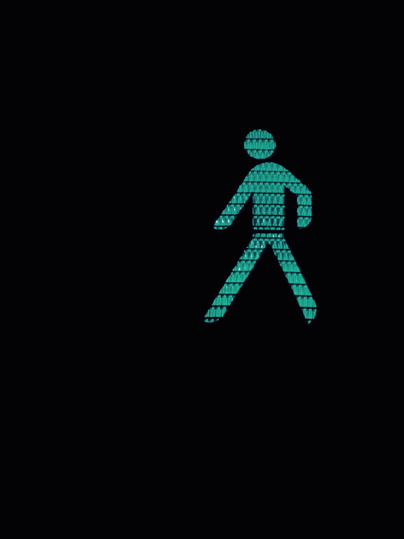 human representation, sign, road sign, male likeness, traffic lights, lighting equipment, copy space, guidance, road crossing, immediately, 2K, Males