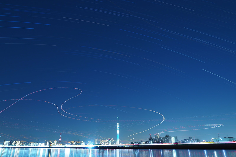 tokyo sky tree, ED, 粋, photography, Olympus  PEN, time lapsed, PEN  PEN, blue, ズイコ, lapsed, cityscape, M.ZUIKO DIGITAL, PEN-F, 東京, architecture, F2.0, JP