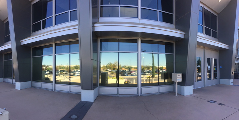 building exterior, no people, outdoors, sunlight, modern, entrance, tinting, 5K, transparent, mirror, window, business, contemporary, built structure