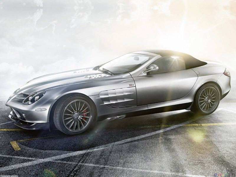 land vehicle, Mercedes-Benz SLR, transportation, tire, sport, mode of transportation, 720P, retro styled, clean, shiny, chrome, wealth, sports car, racecar