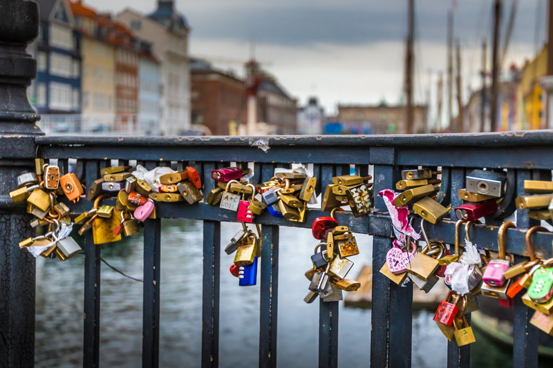 lake, security, sailing ships, city, urban, no people, safety, bridge, bars, denmark, love, blue sky, 5K, bridge - man made structure, connection, overcast