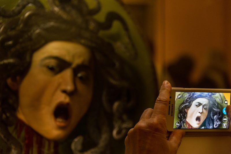 samsung, females, medusa, adult, people, nikon, human body part, focus on foreground, cellphone, snap, human face, representation, frame, 4K, caught, technology