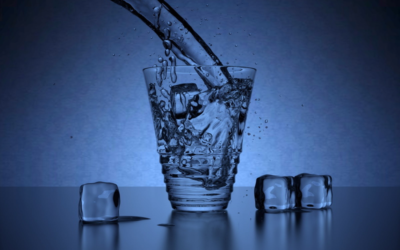 blender, 1080P, water, drops, cubes, squirt, Blender 2.62, realism, ice, work Aksoen Wald, blue, cube, glass, blue background, rendering, transparent