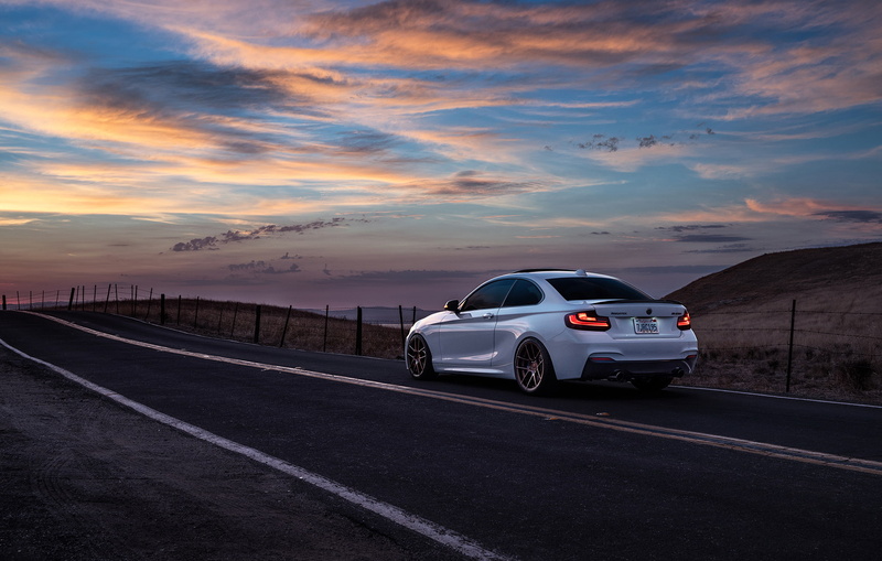 Mountains, Wheels, 1080P, Before, Sunrise, San Jose, Garde, M235i, Sunset, Car, Rear, BMW