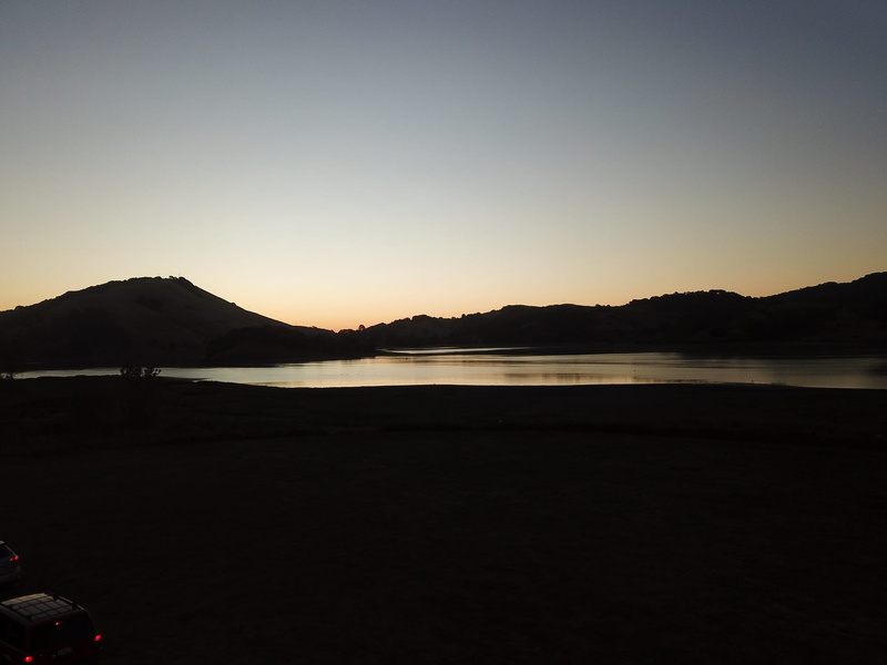 silhouette, hills, idyllic, sunrise, nature, environment, clear sky, lake, woodland, cycling, mountain, tranquility, no people, daytime, 1080P, non-urban scene