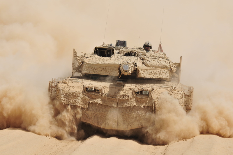 weapon, military, mode of transportation, tank, old, battle, artillery, outdoors, battlefield, war, machinery, nature, motion, desert camouflage SAAB Barracuda