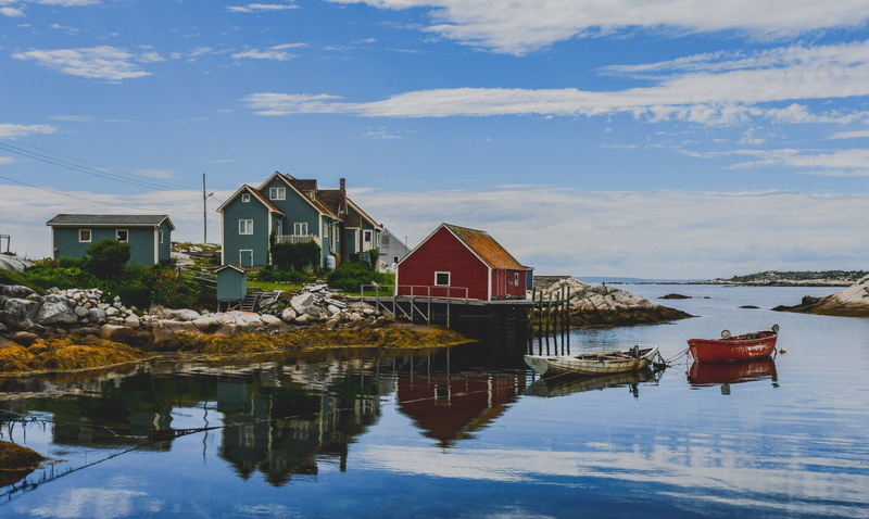 color, waterfront, lake, outdoors, house, reflection, building, port, residential district, water, canada, beauty in nature, tranquility, nature, building exterior