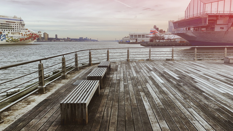 white, building exterior, daytime, railing, port, deck, pier, outdoors, 4K, architecture, travel destinations, handrail, banister, waterfront, building