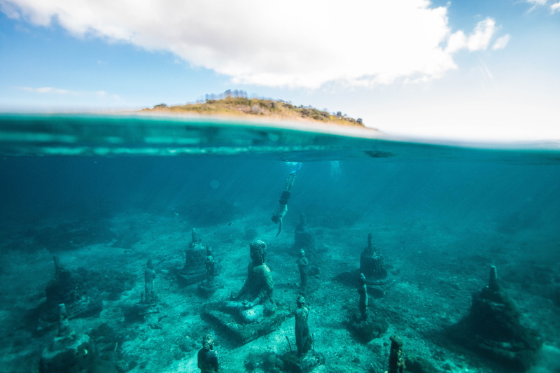 water, scenics - nature, sunken, travel, photo, hd, land, lagoon, cloud - sky, swimming, 5K, desktop, concrete, sea life