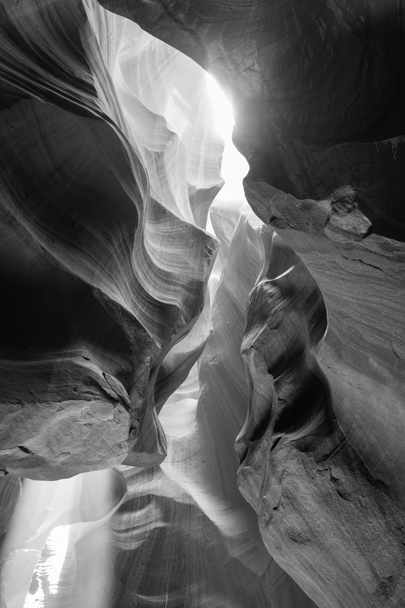 scenics, arizona, beauty In Nature, Beam, day, pattern, natural pattern, sunlight, rock, Black And White, sandstone, close-up, geology, physical geography