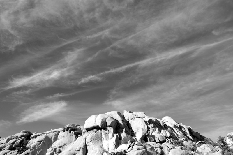 landscape, mountain, black and white, rocks, physical geography, boulders, joshua tree national park, formation, non-urban scene, mojave desert, scenics - nature