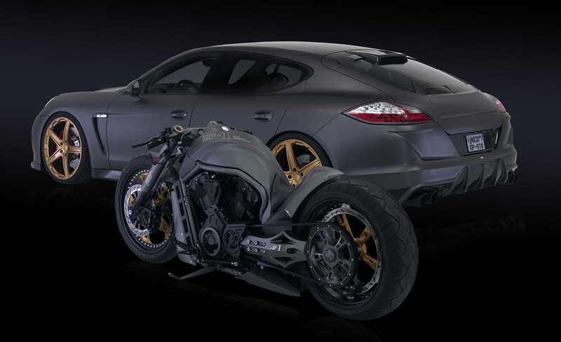 motorcycle, panamera, gp 970, porsche, nlc, 2012, 720P, tuning, chopper