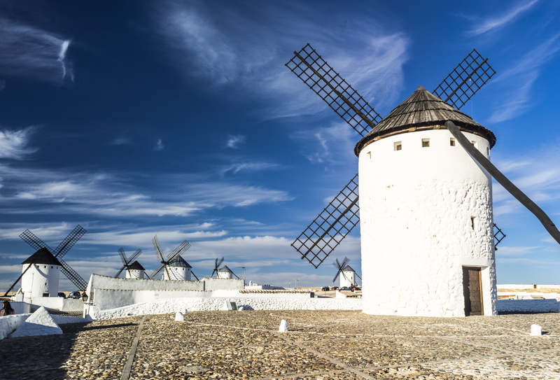 the emotion, wind, no people, castile - la mancha, turbine, sy, architecture, environment, land, giants, environmental conservation, castile la mancha