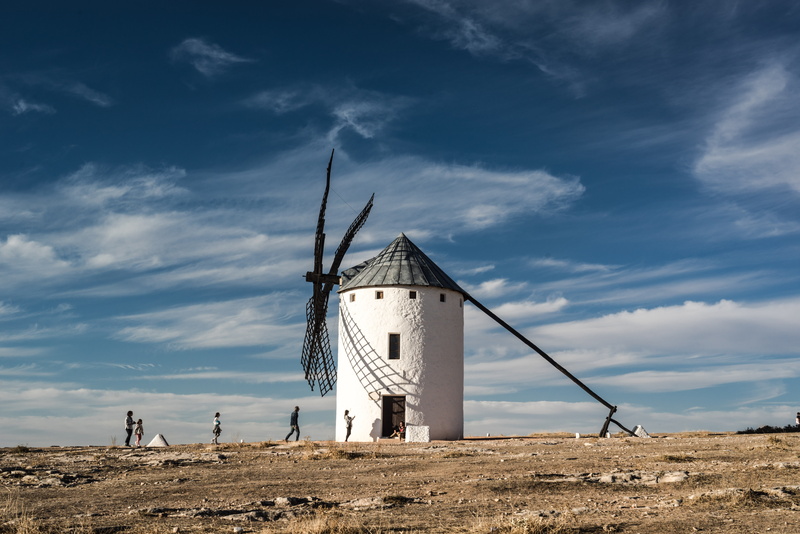 stain, building exterior, environment, beauty, field, energy, sky, turbine, wind turbines, cervantes, castile - la mancha, nature, alternative energy