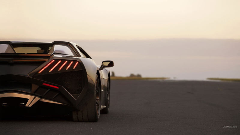 copy space, retro styled, environment, road, land vehicle, motor vehicle, supercars, sport, stationary, landscape, outdoors, mode of transportation, focus on foreground