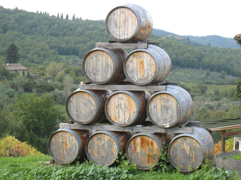 alcohol, vine, autumn, day, land, natural, stack, cellar, tree, rural, drink, toscana, vineyard, agriculture, wooden, wine cellar, old, brown, container