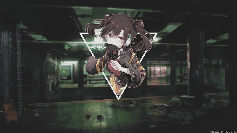 anime, anime girls, picture-in-picture, 1080P, underground