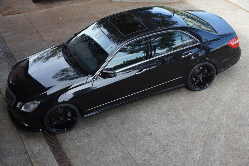 e500, mercedes, black, 1080P, hre, benz, wheels