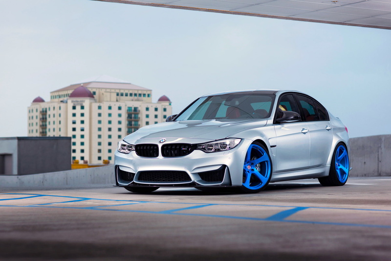 HRE, Silver, sedan, Blue, 1080P, Wheels, RS102M, Front, BMW, F80, Color