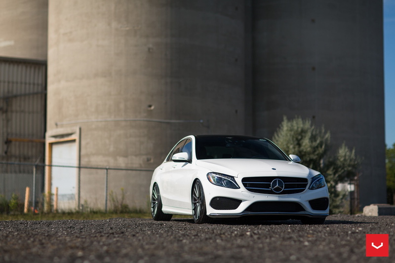 benz, car, white, 1080P, sedan, Mercedes, Vossen Wheels, wheels, cars, c, C400, auto