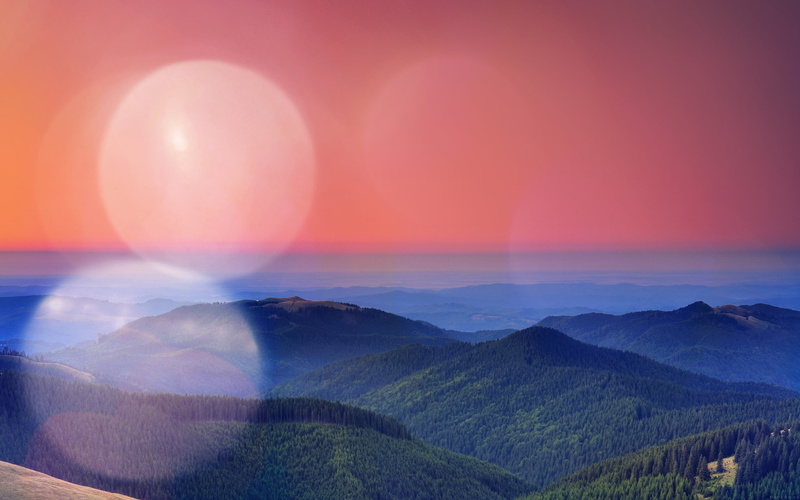 non-urban scene, outdoors, no people, landscape, sunlight, mountain, scenics - nature, tranquil scene, majestic, sky, 4K, sunset, tranquility, cloud - sky