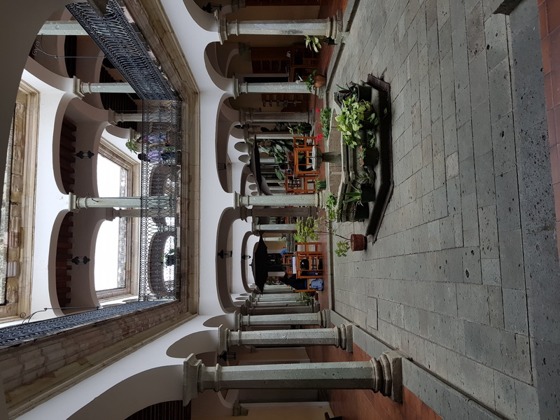 seat, centro cultural san pablo, alley, the way forward, building, diminishing perspective, nature, wall - building feature, no people, empty, outdoors