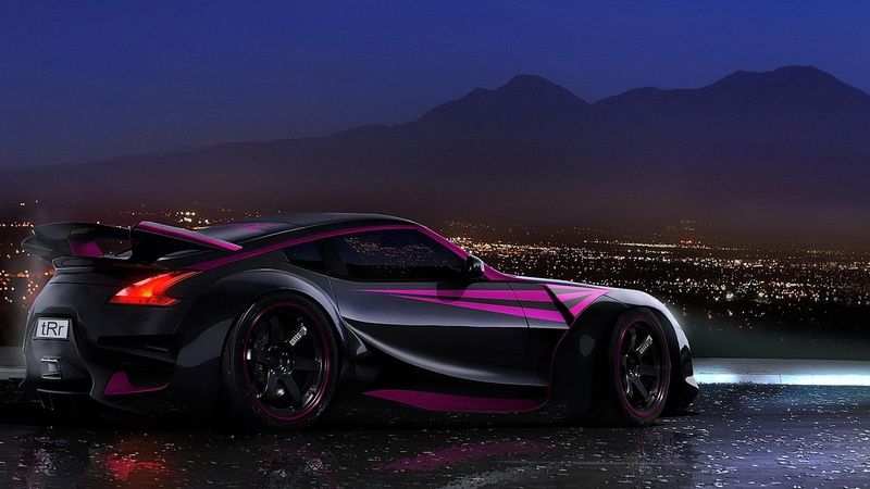 1080P, car, city, 370z, nissan