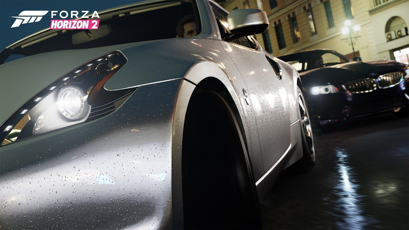 car, close-up, headlight, rain, 1080P, reflection, illuminated, mode of transportation, silver colored, motor vehicle, indoors, water, night, video games