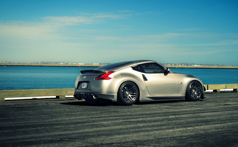 street, 4K, transportation, modern, engine, 370z, z, looking At View, mode of transportation, city, outdoors, driving, coupe, motion, gray, alloy Wheel