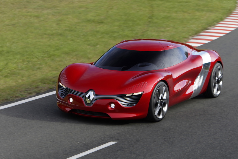 Renault DeZir, test drive, supercar, 2K, review, concept, sports car, front, electric cars, Renault