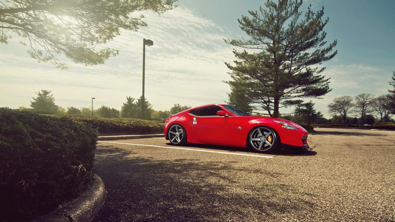 nissan, 1080P, 370z, red, sports, car, z, cars, hd