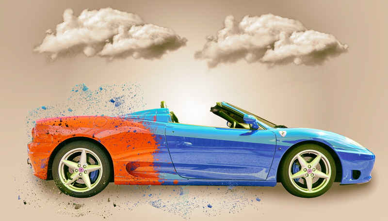 background, abstract, convertible, speed, photo, gradient, dirt, vehicle, demolish, digital, sports utility vehicle, red, blue, sports car, car, 2K, people
