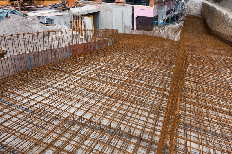 formwork, foundation, wood - material, reinforcement, steel for construction, city, absence, construction, flooring, architecture, wall - building feature