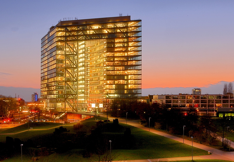 transportation, office building exterior, dusk, travel destinations, long exposure, modern, building exterior, city, skyscraper, night, structures, city gate